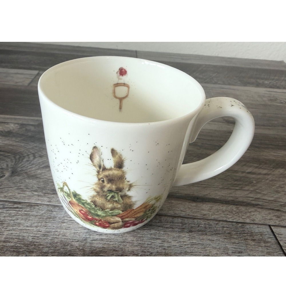 Royal Worcester Wrendale Grow Your Own 14oz Mug Large Hare Rabbit China Cup